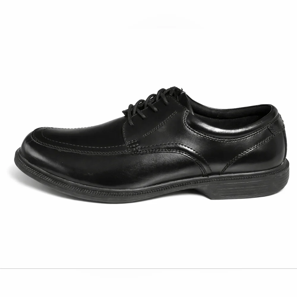 Nunn Bush Bourbon Street Moc Toe Lace-Up Dress Shoes Men, Black, Size 9.5